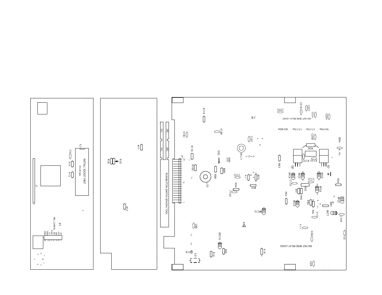 Appendix f parts placement drawing, bottom | Elecraft K2 Owner's Manual User Manual | Page 171 / 171