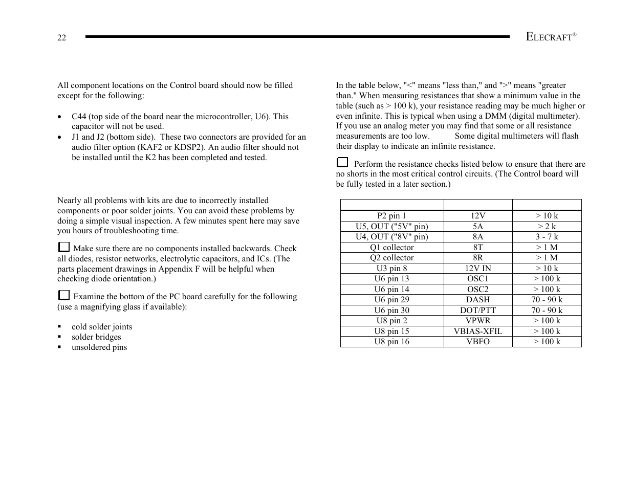 Elecraft K2 Owner's Manual User Manual | Page 23 / 171