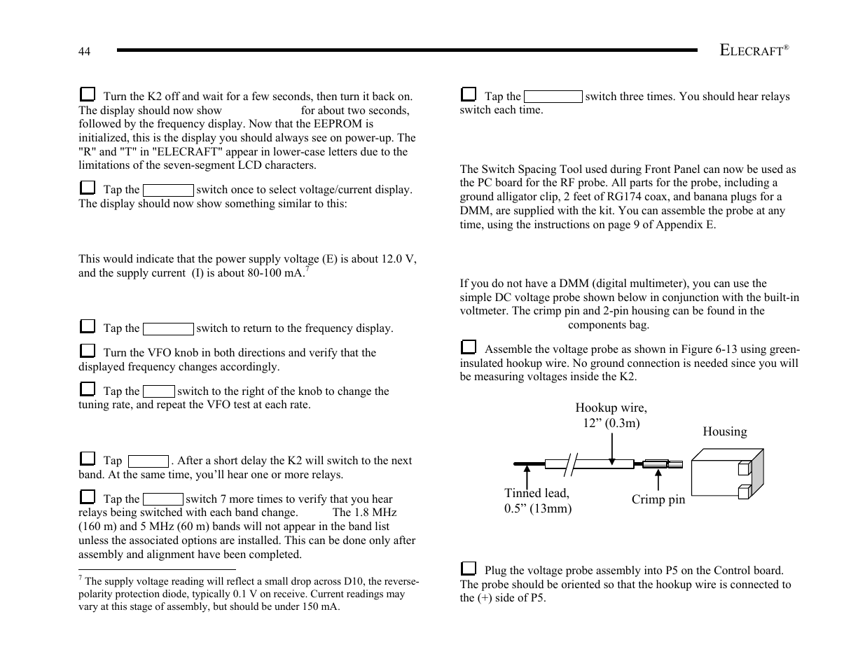 Elecraft K2 Owner's Manual User Manual | Page 45 / 171