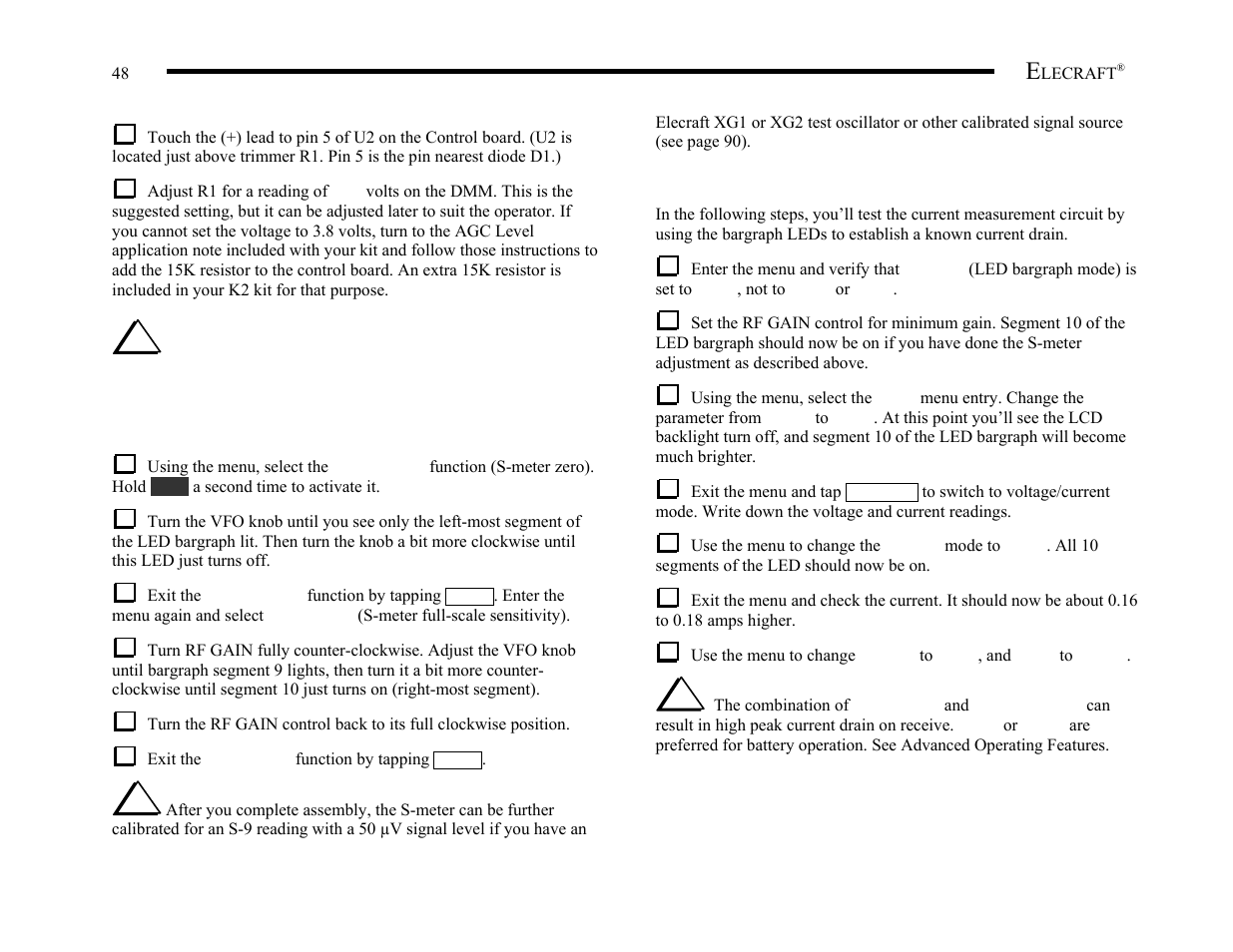 Elecraft K2 Owner's Manual User Manual | Page 49 / 171