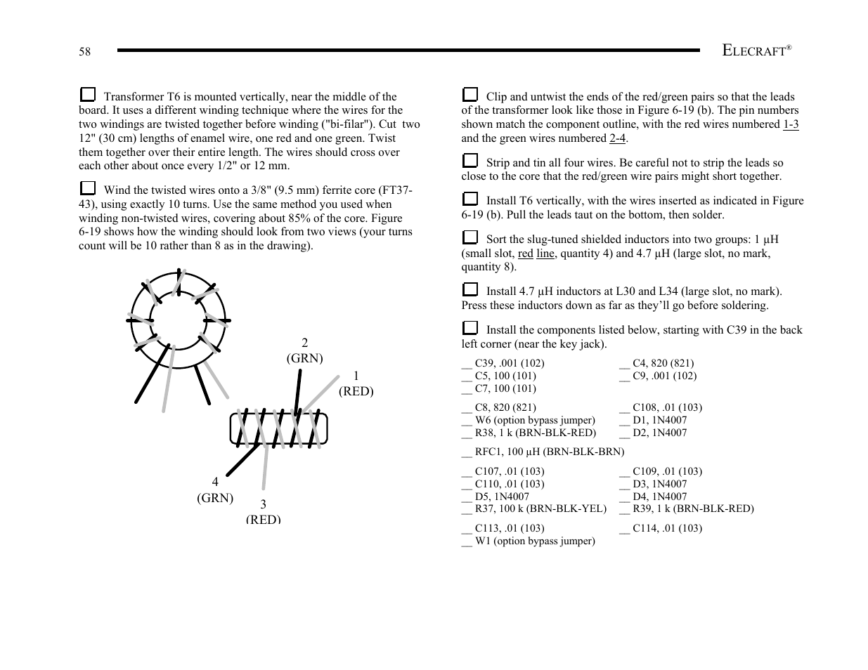 Elecraft K2 Owner's Manual User Manual | Page 59 / 171