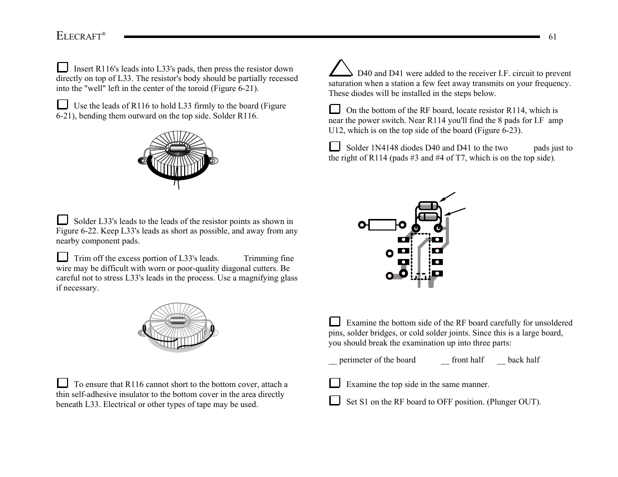 Elecraft K2 Owner's Manual User Manual | Page 62 / 171