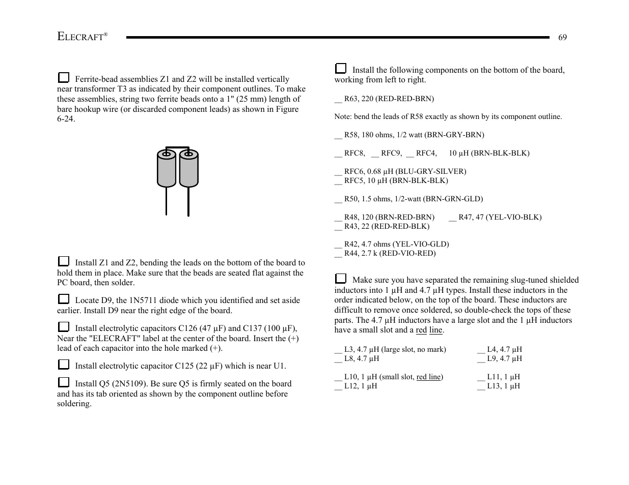 Elecraft K2 Owner's Manual User Manual | Page 70 / 171