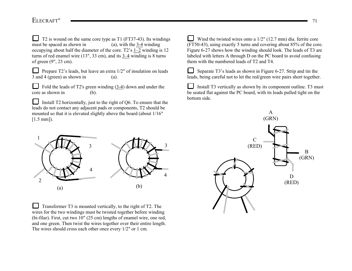 Elecraft K2 Owner's Manual User Manual | Page 72 / 171