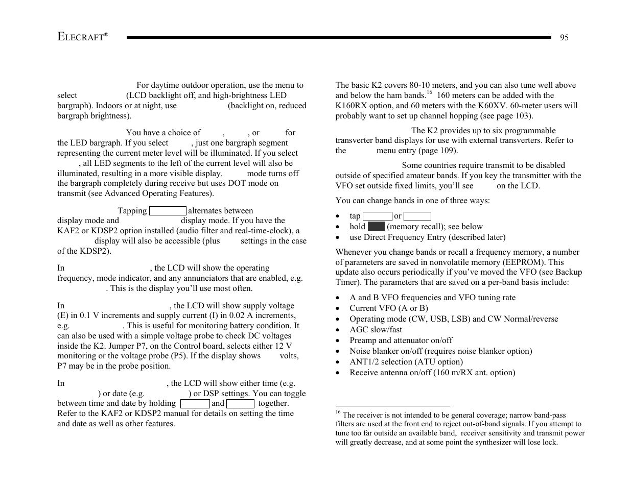 Elecraft K2 Owner's Manual User Manual | Page 96 / 171