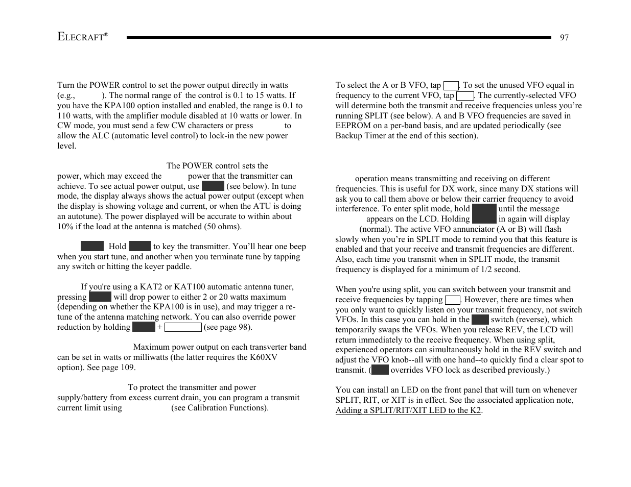 Elecraft K2 Owner's Manual User Manual | Page 98 / 171