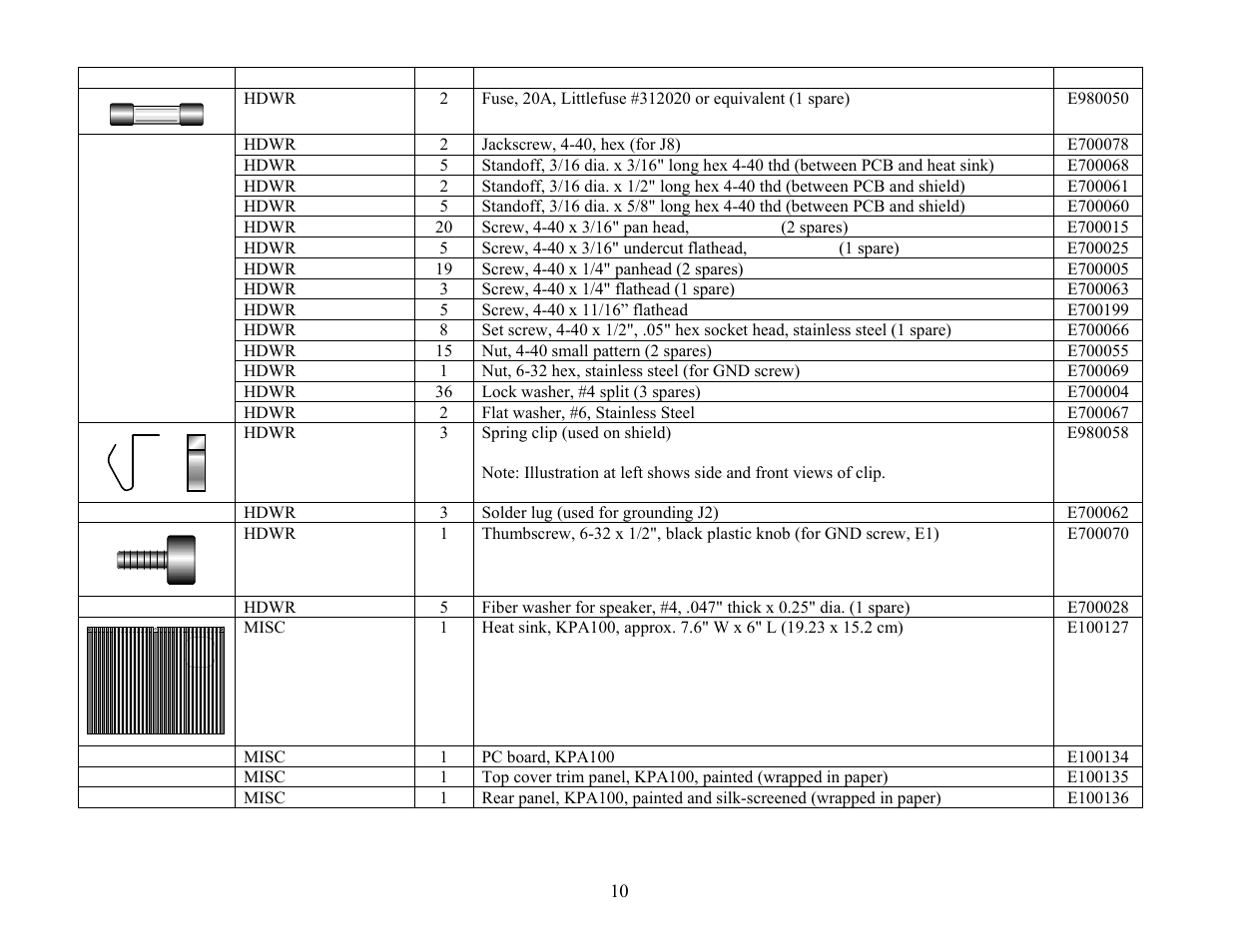 Elecraft KPA100 Manual User Manual | Page 10 / 74