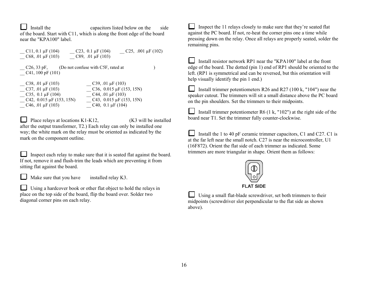 Elecraft KPA100 Manual User Manual | Page 16 / 74