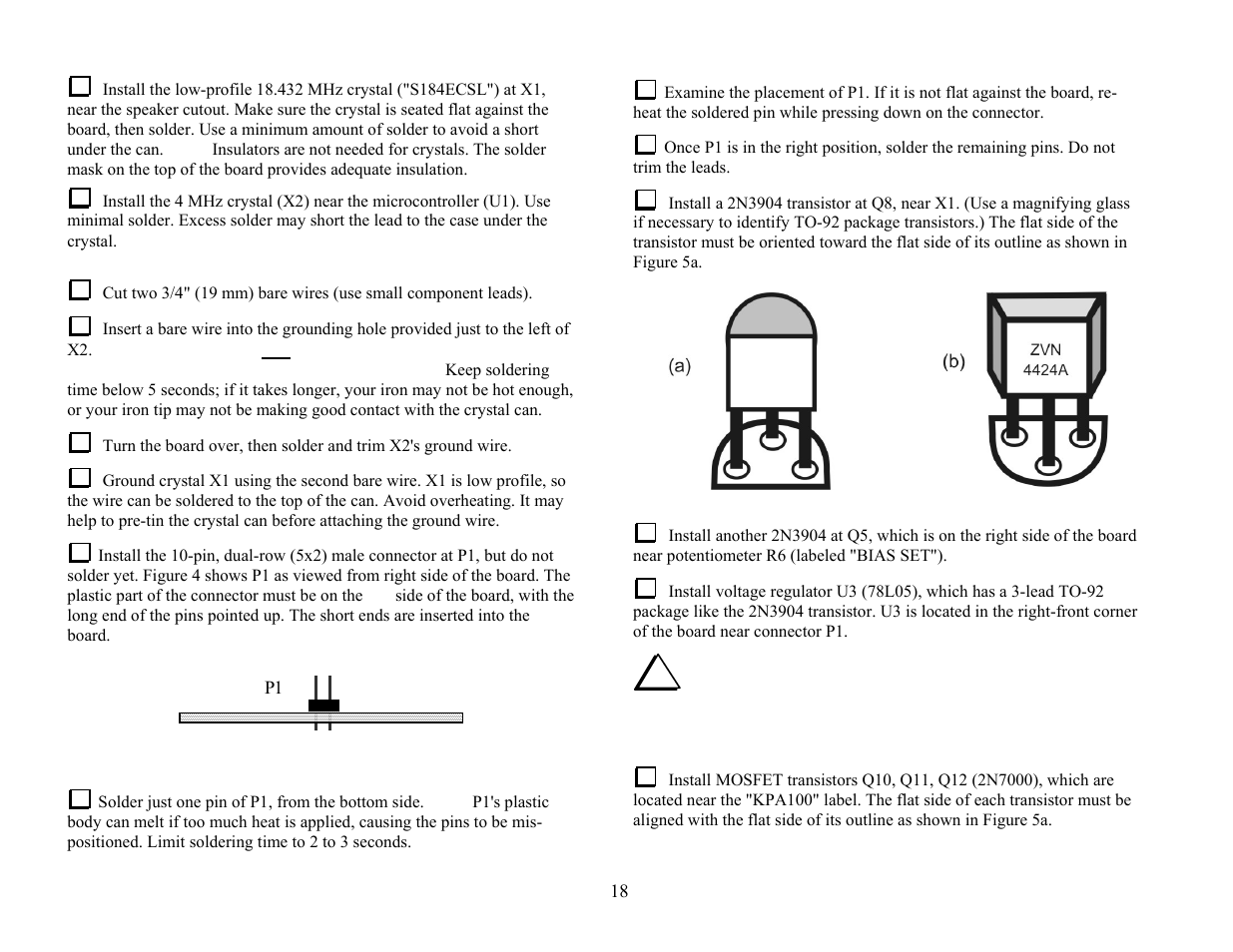 Elecraft KPA100 Manual User Manual | Page 18 / 74