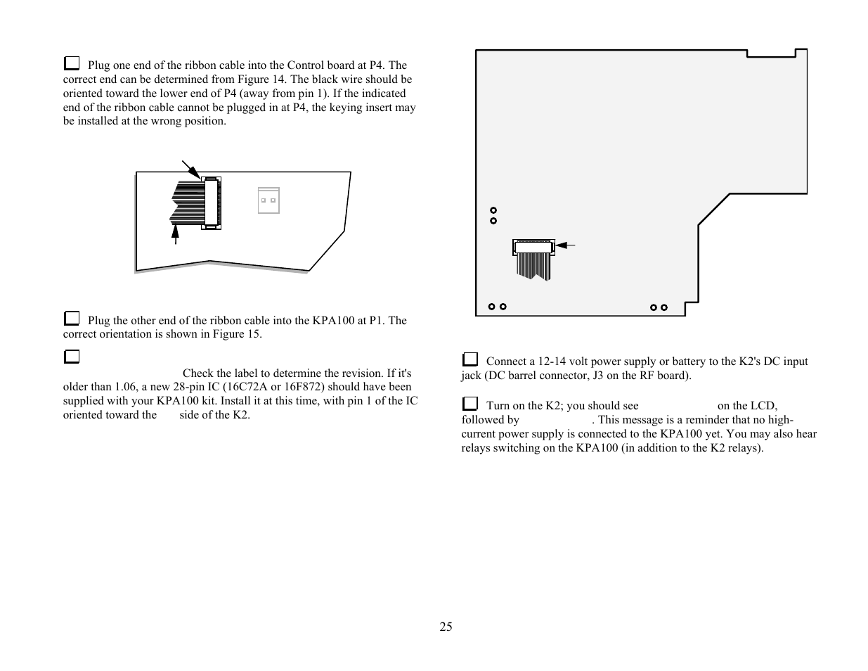 Elecraft KPA100 Manual User Manual | Page 25 / 74