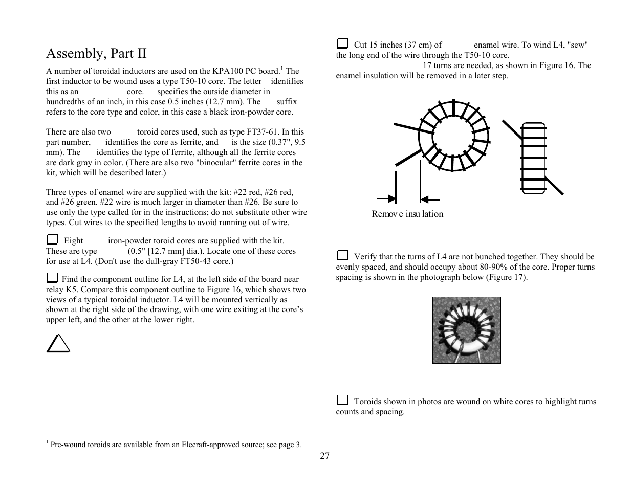 Assembly, part ii | Elecraft KPA100 Manual User Manual | Page 27 / 74
