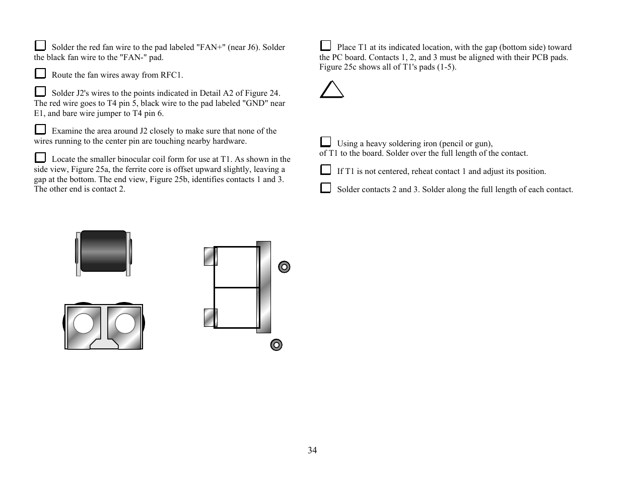 13 top (a) (b) (c) | Elecraft KPA100 Manual User Manual | Page 34 / 74