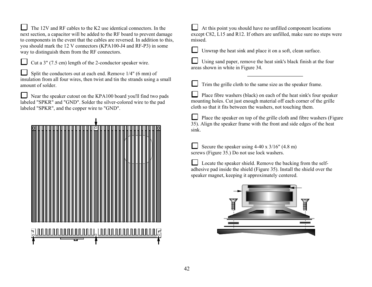 Elecraft KPA100 Manual User Manual | Page 42 / 74
