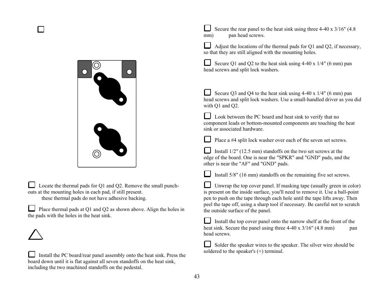 Q3 q4 q2 q1 | Elecraft KPA100 Manual User Manual | Page 43 / 74