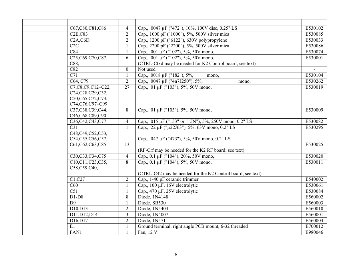 Elecraft KPA100 Manual User Manual | Page 6 / 74