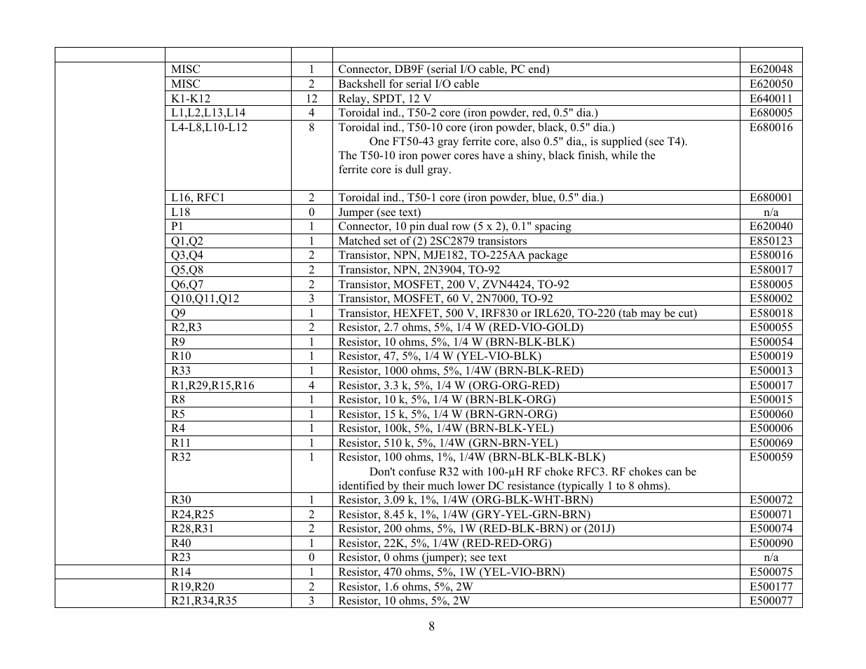 Elecraft KPA100 Manual User Manual | Page 8 / 74