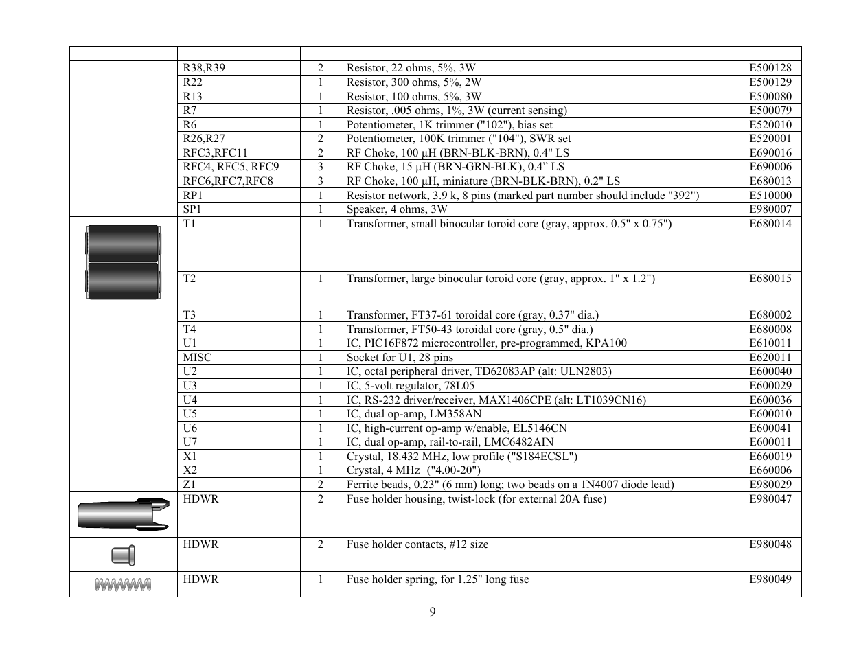 Elecraft KPA100 Manual User Manual | Page 9 / 74
