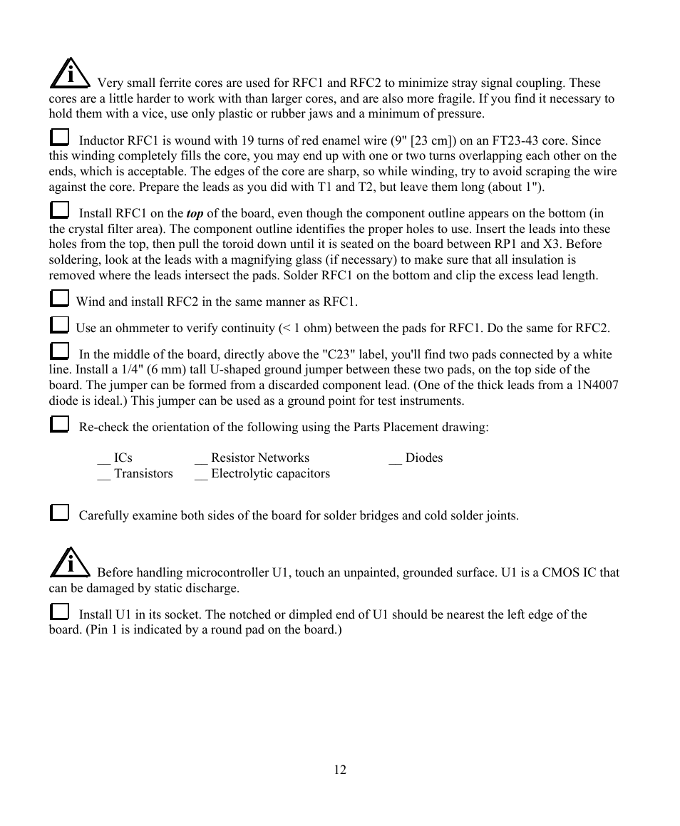 Elecraft KSB2 User Manual | Page 12 / 24