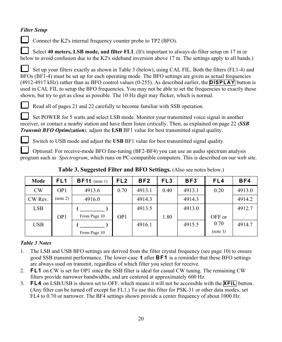Elecraft KSB2 User Manual | Page 20 / 24