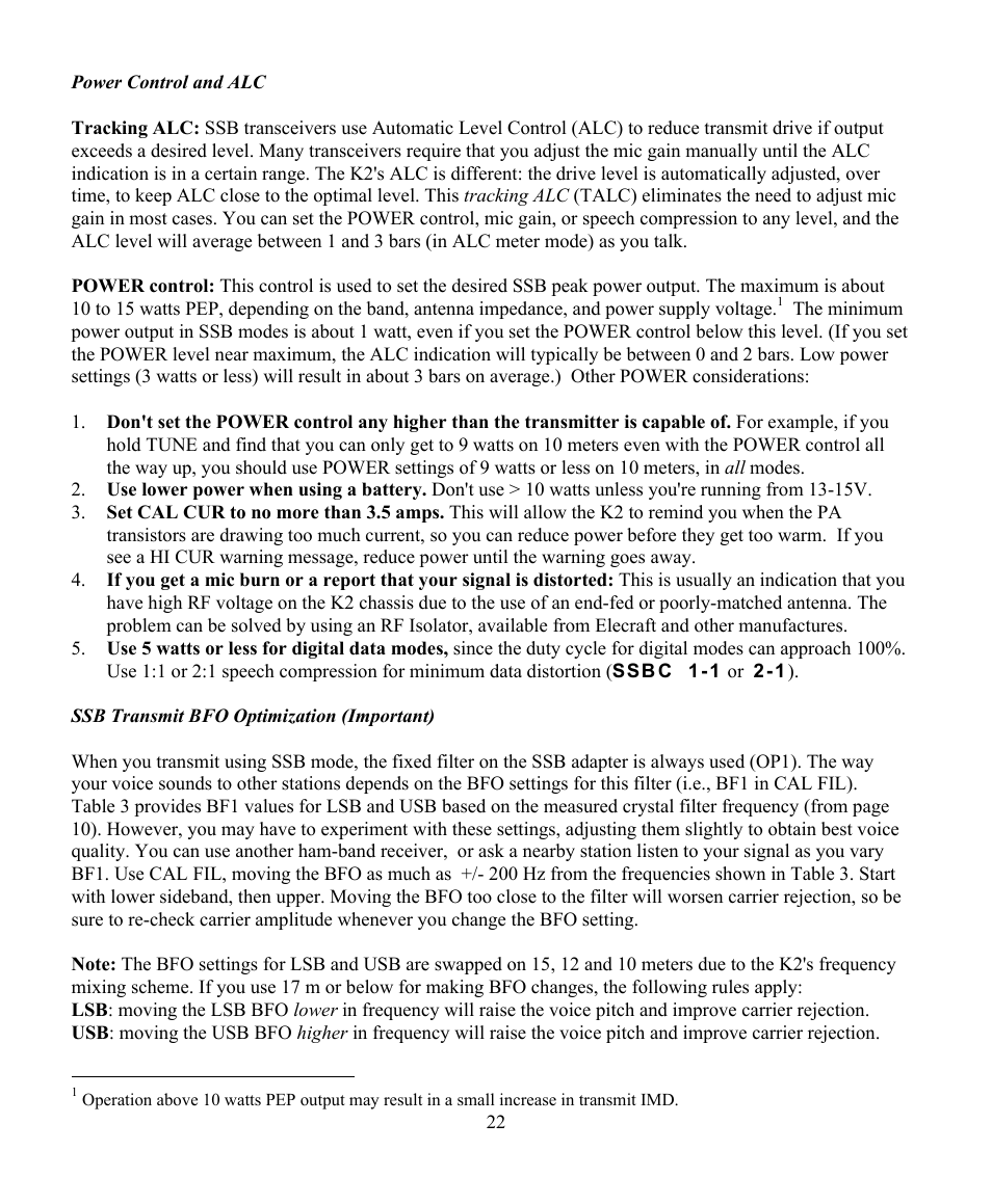 Elecraft KSB2 User Manual | Page 22 / 24