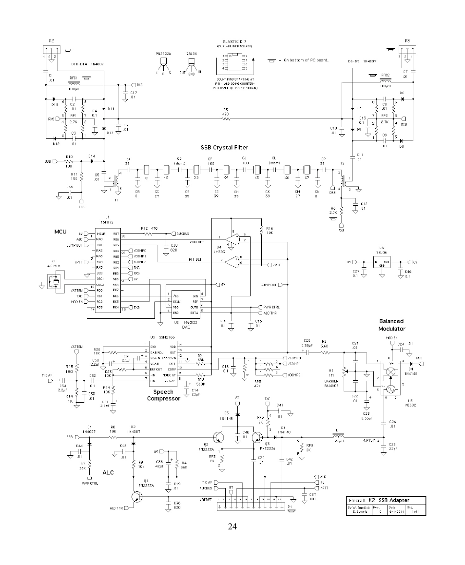 Elecraft KSB2 User Manual | Page 24 / 24