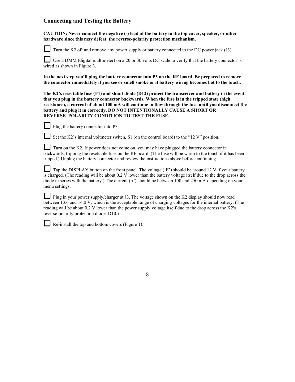 Elecraft KBT2 User Manual | Page 8 / 12