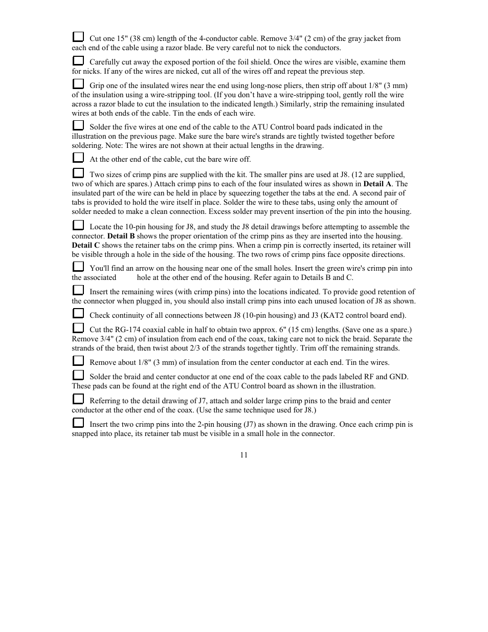 Elecraft KAT2 User Manual | Page 11 / 24