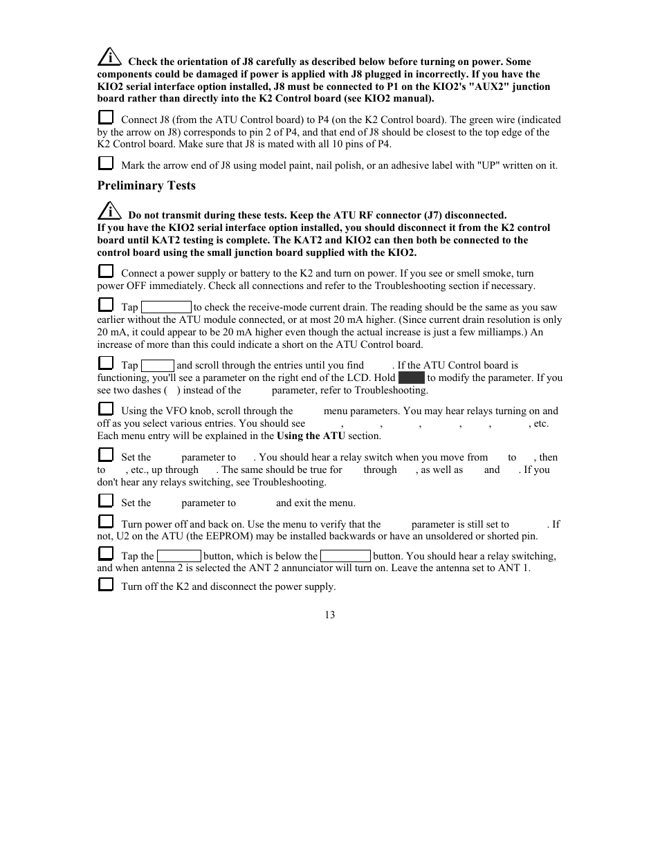 Elecraft KAT2 User Manual | Page 13 / 24
