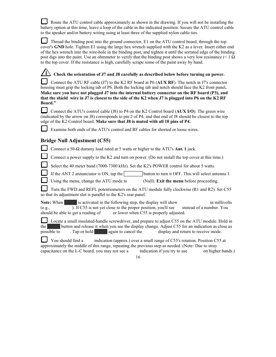 Elecraft KAT2 User Manual | Page 16 / 24