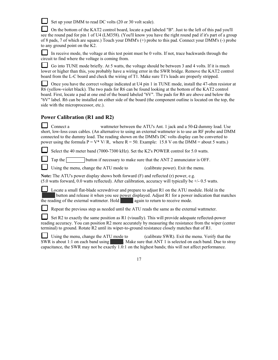 Elecraft KAT2 User Manual | Page 17 / 24