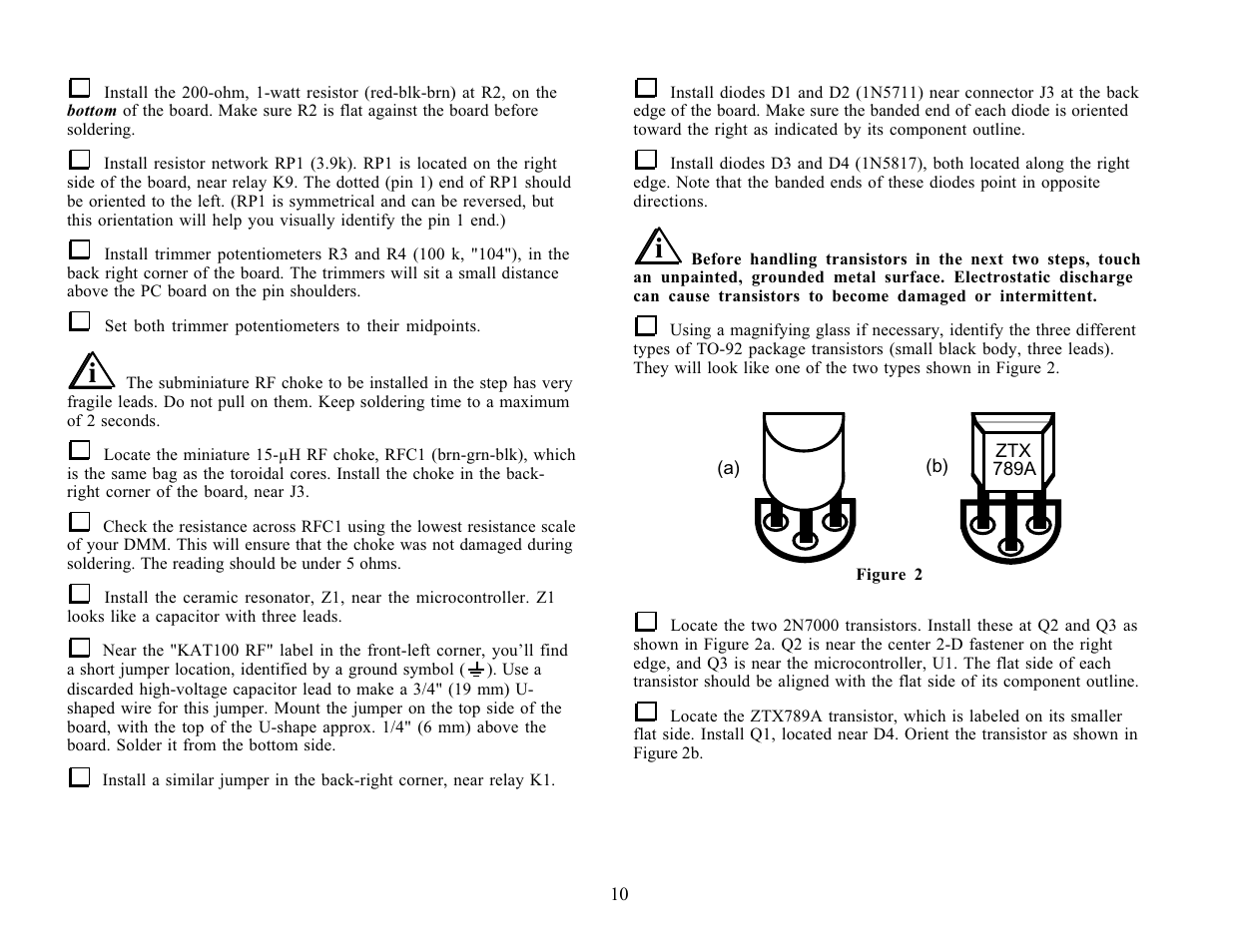 Elecraft KAT100 User Manual | Page 10 / 41