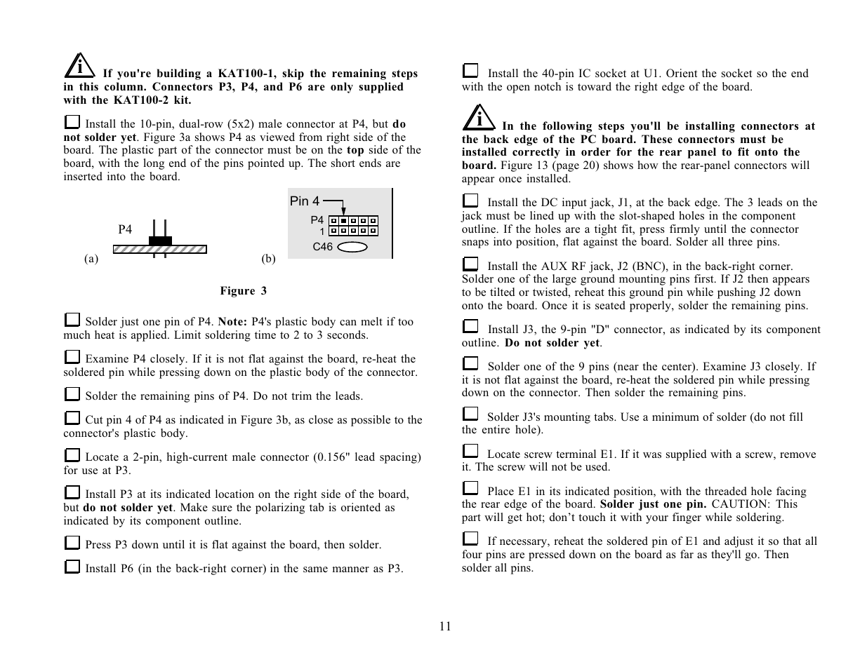 Elecraft KAT100 User Manual | Page 11 / 41