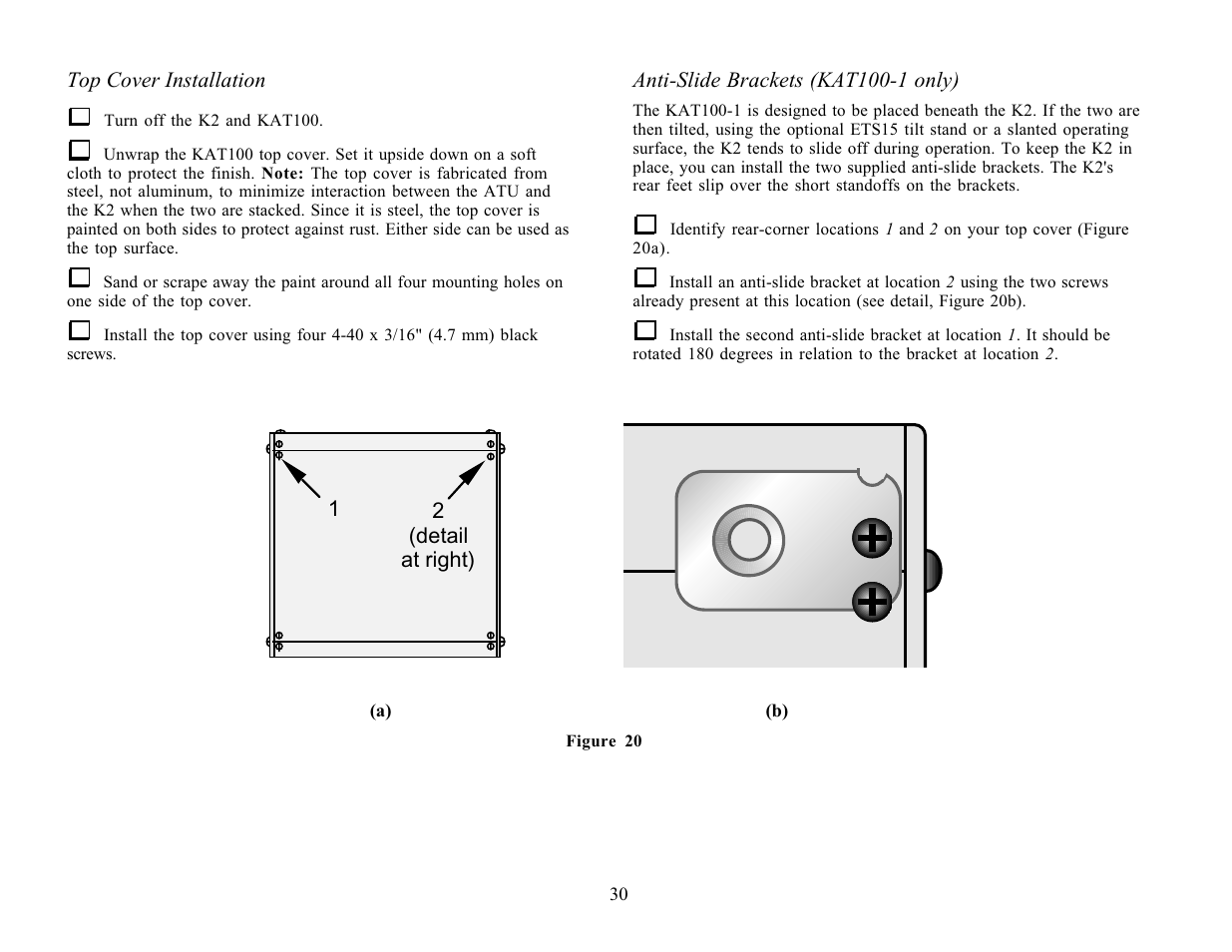 Elecraft KAT100 User Manual | Page 30 / 41