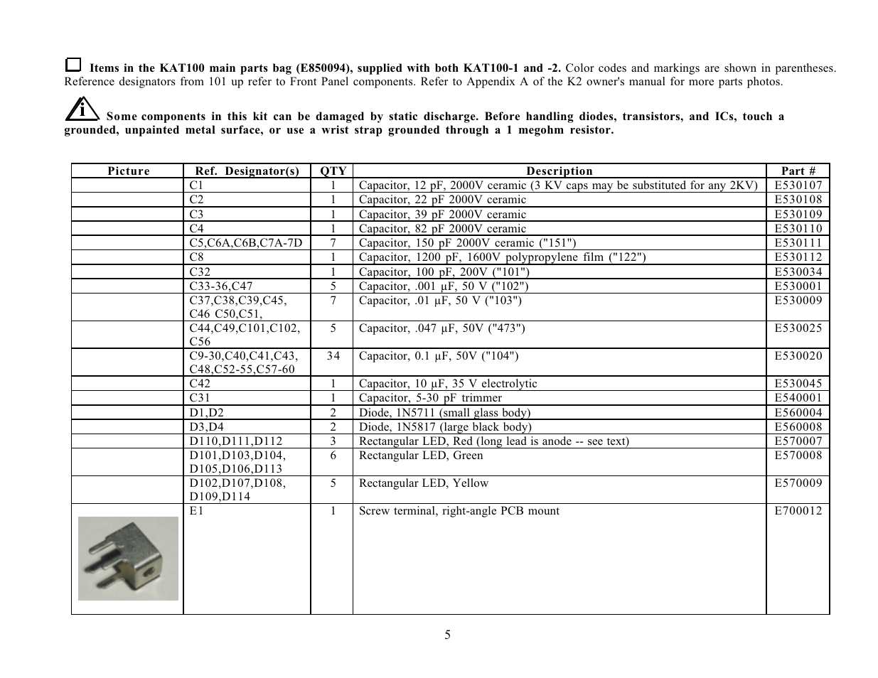 Elecraft KAT100 User Manual | Page 5 / 41