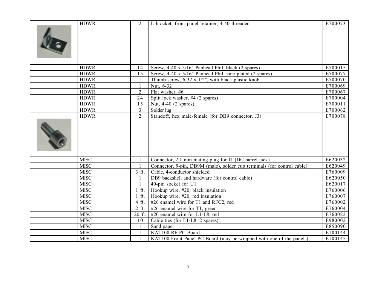 Elecraft KAT100 User Manual | Page 7 / 41