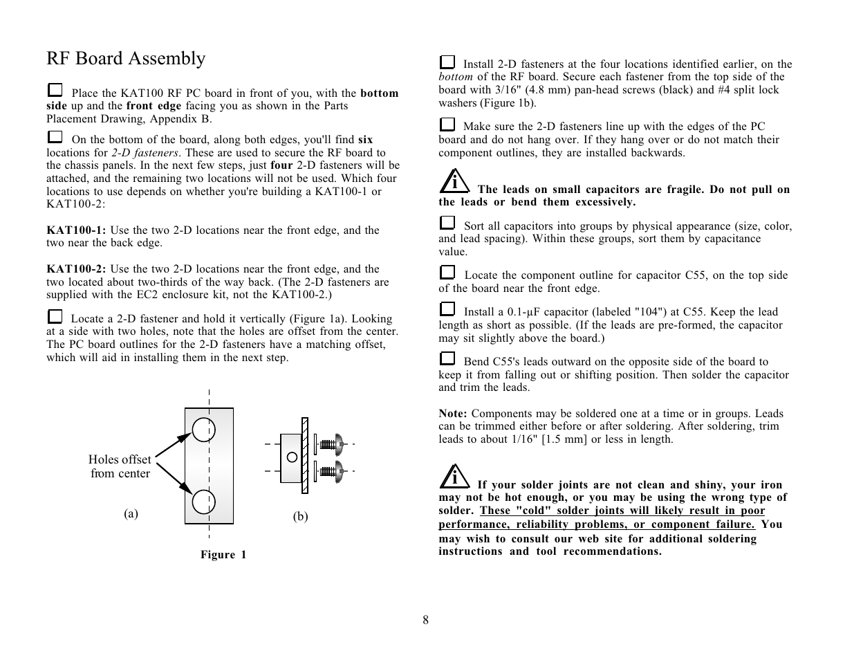 Rf board assembly | Elecraft KAT100 User Manual | Page 8 / 41