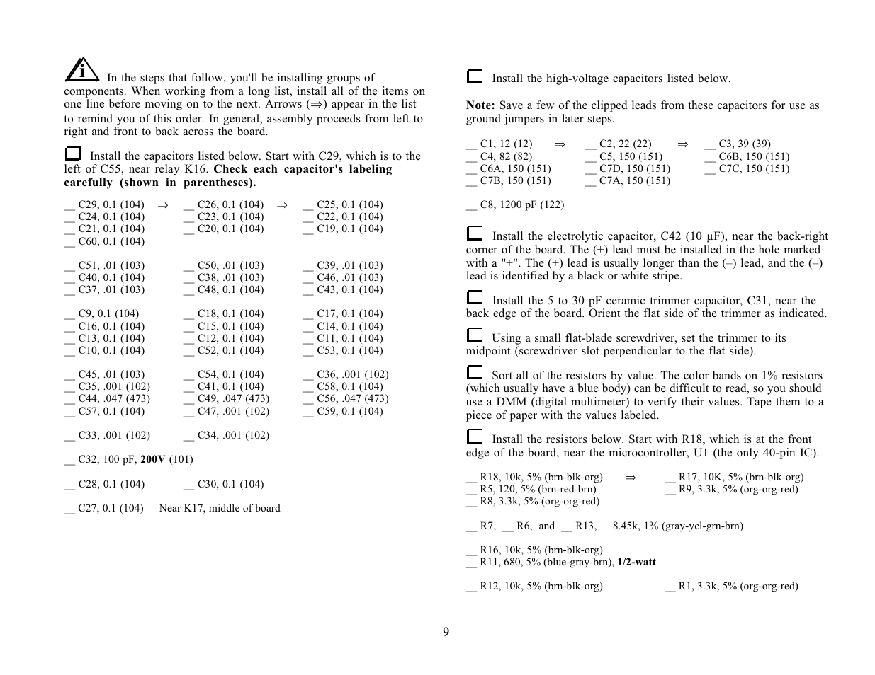 Elecraft KAT100 User Manual | Page 9 / 41