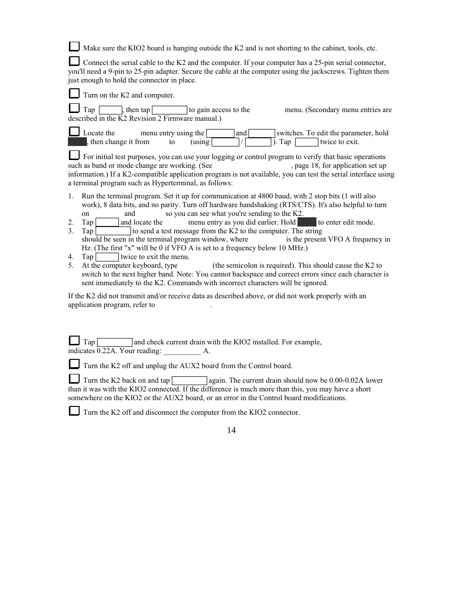 Elecraft KIO2 User Manual | Page 14 / 25