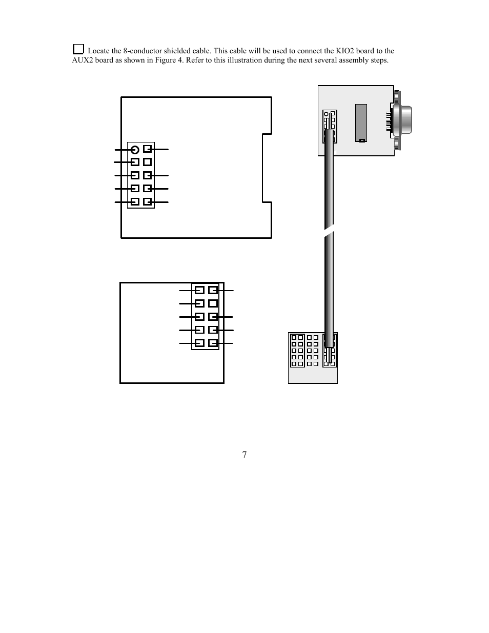 J2 aux2 pcb kio2 pcb | Elecraft KIO2 User Manual | Page 7 / 25