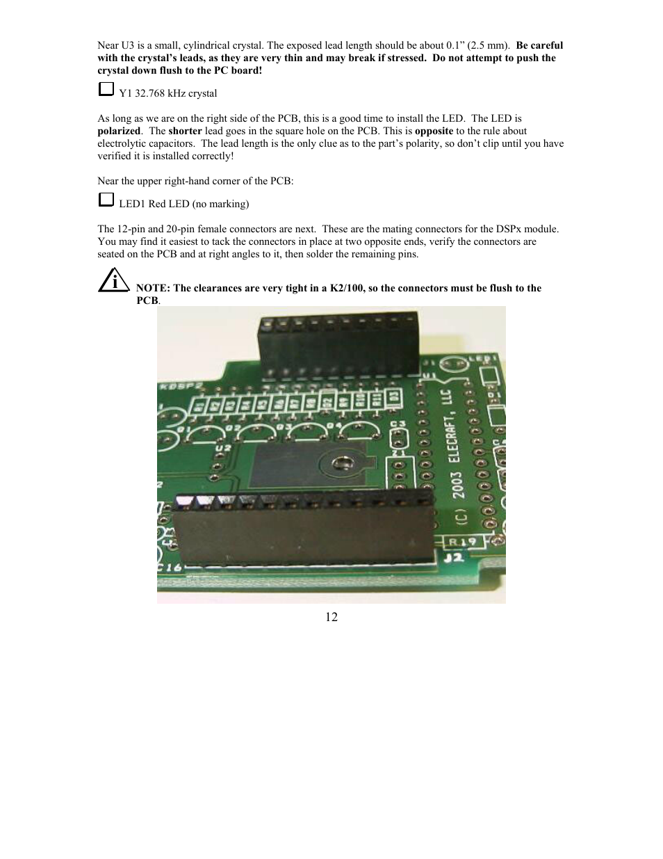 Elecraft KDSP2 Manual User Manual | Page 12 / 50