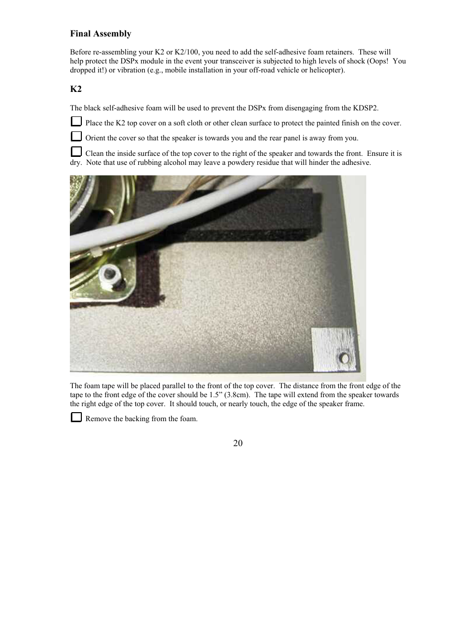 Elecraft KDSP2 Manual User Manual | Page 20 / 50