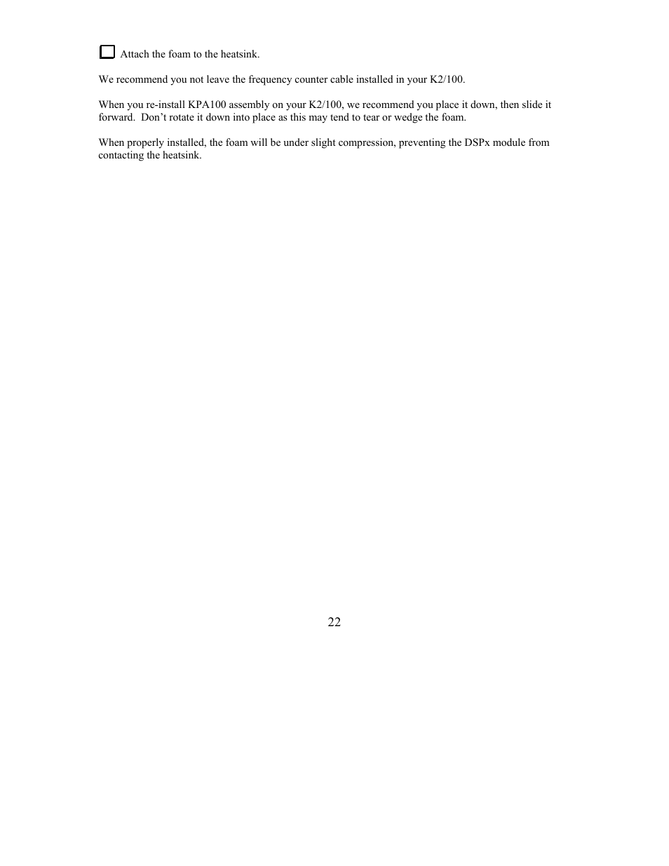 Elecraft KDSP2 Manual User Manual | Page 22 / 50