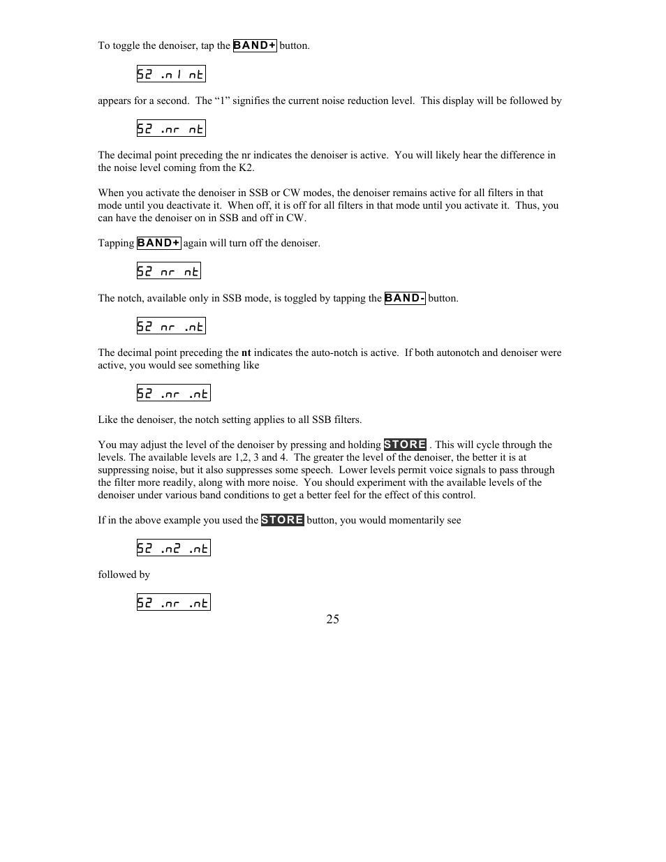 Elecraft KDSP2 Manual User Manual | Page 25 / 50