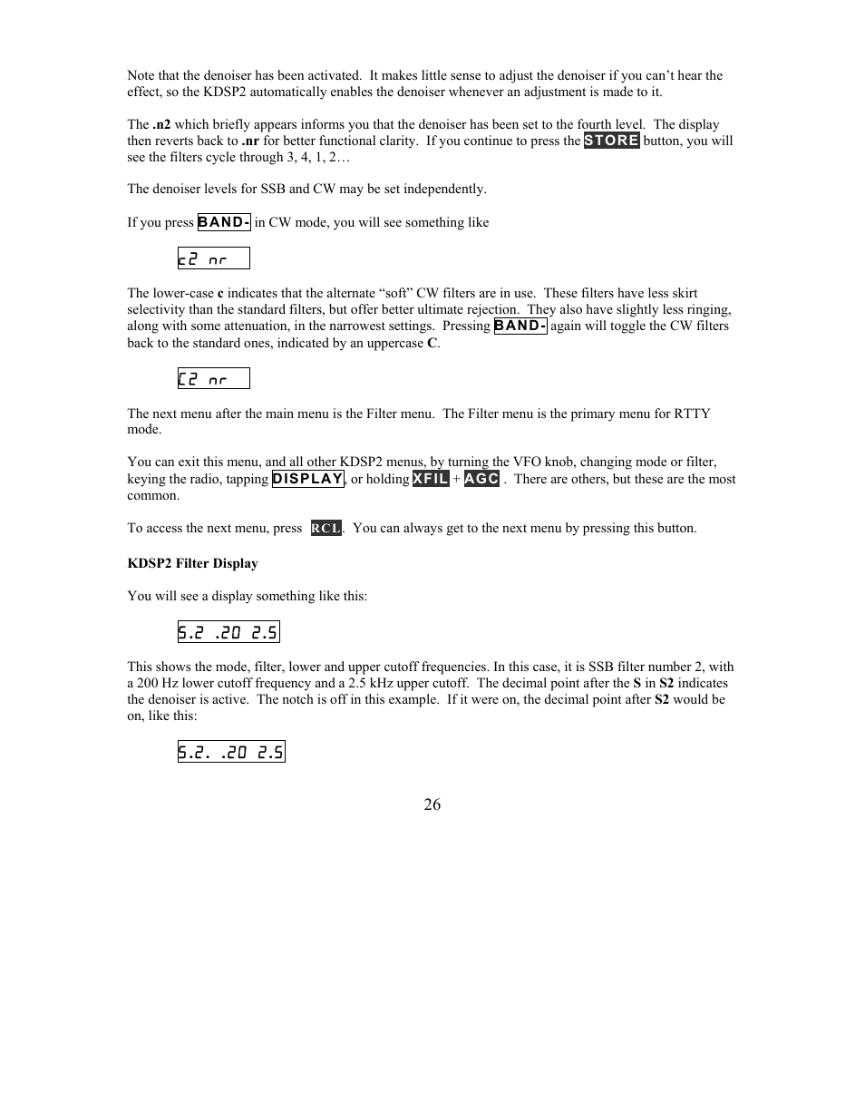 Elecraft KDSP2 Manual User Manual | Page 26 / 50