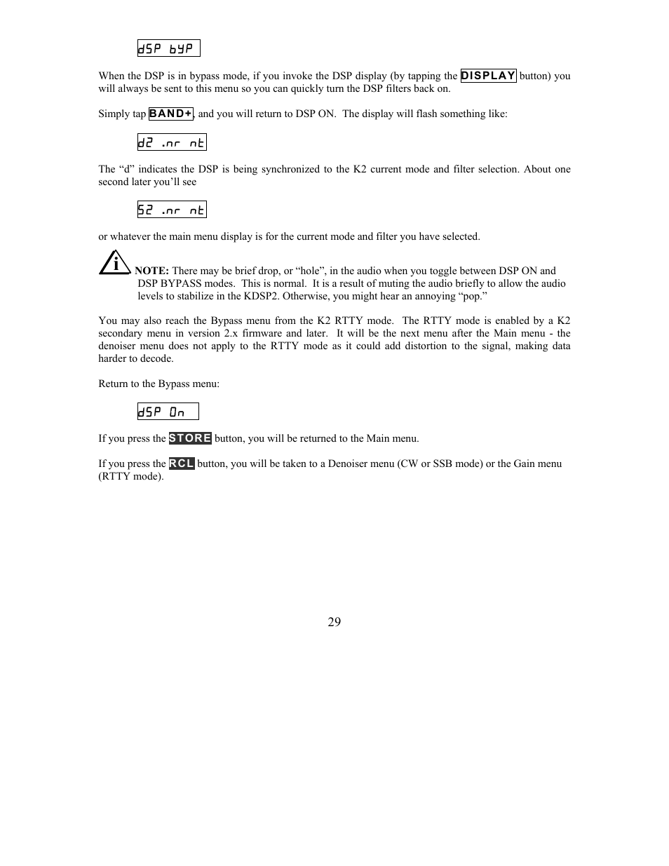 Elecraft KDSP2 Manual User Manual | Page 29 / 50