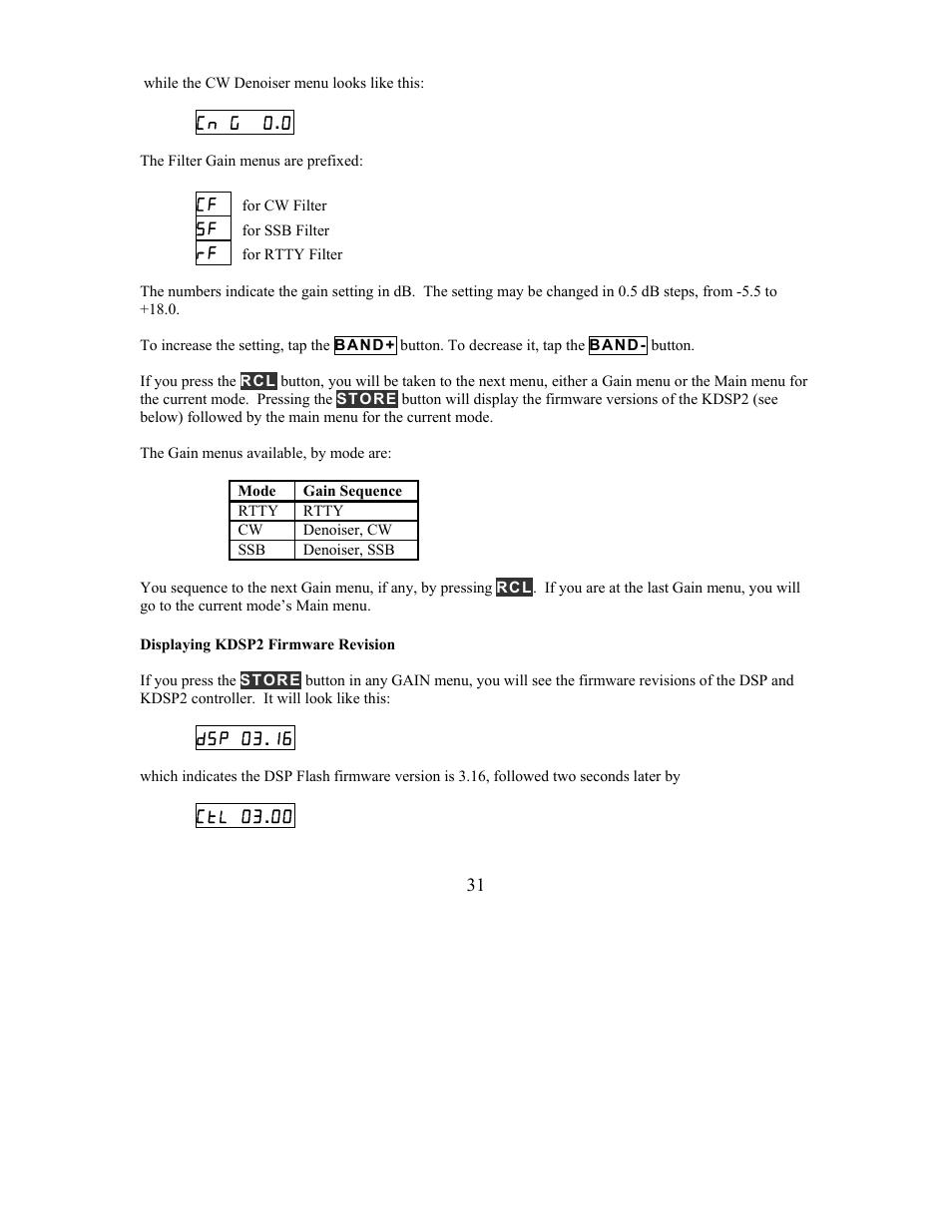 Elecraft KDSP2 Manual User Manual | Page 31 / 50