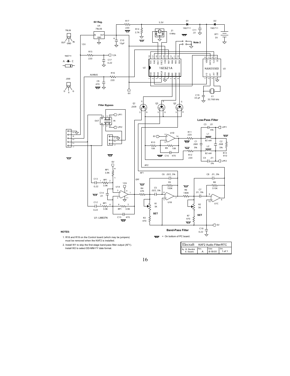 Elecraft | Elecraft KAF2 User Manual | Page 16 / 16