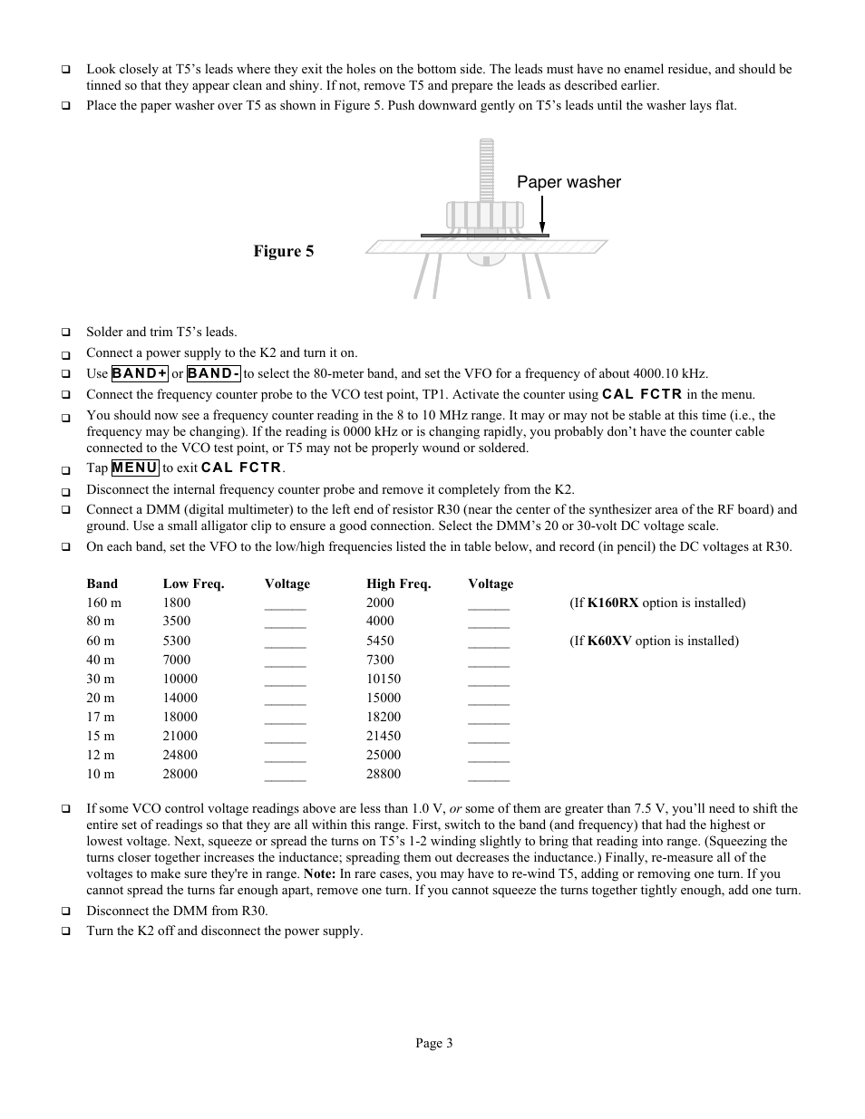Figure 5 paper washer | Elecraft K2VCOSHLDKT User Manual | Page 3 / 4