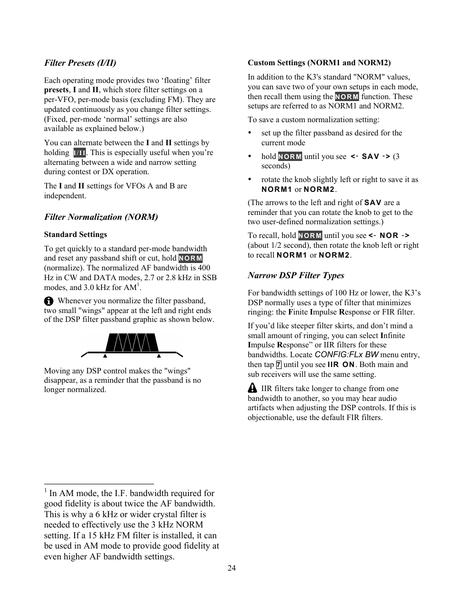 Elecraft K3 Owner's Manual User Manual | Page 24 / 83