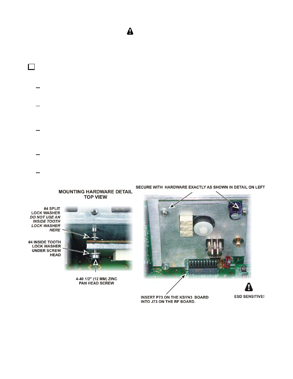 Caution | Elecraft K3 Assembly Manual User Manual | Page 54 / 90